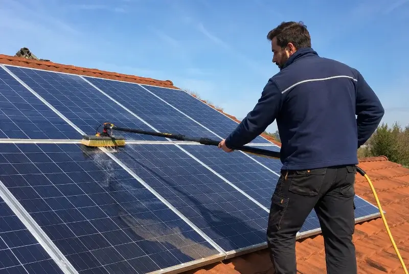 Nettoyage et entretien de panneaux solaires à Saint-Félix-de-Villadeix